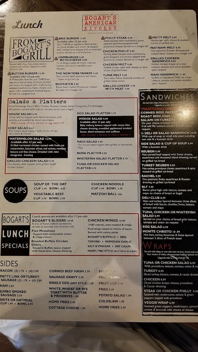 Menu Bogart's American Kitchen-6