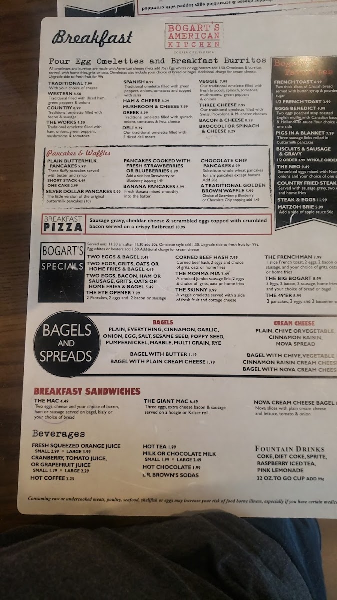 Menu Bogart's American Kitchen-7