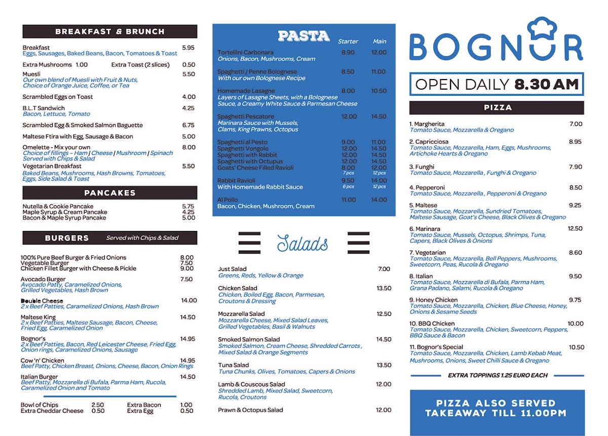 Menu Bognor Bar & Restaurant-10