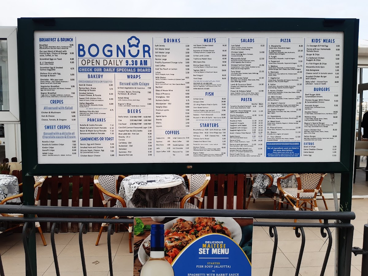 Menu Bognor Bar & Restaurant-9