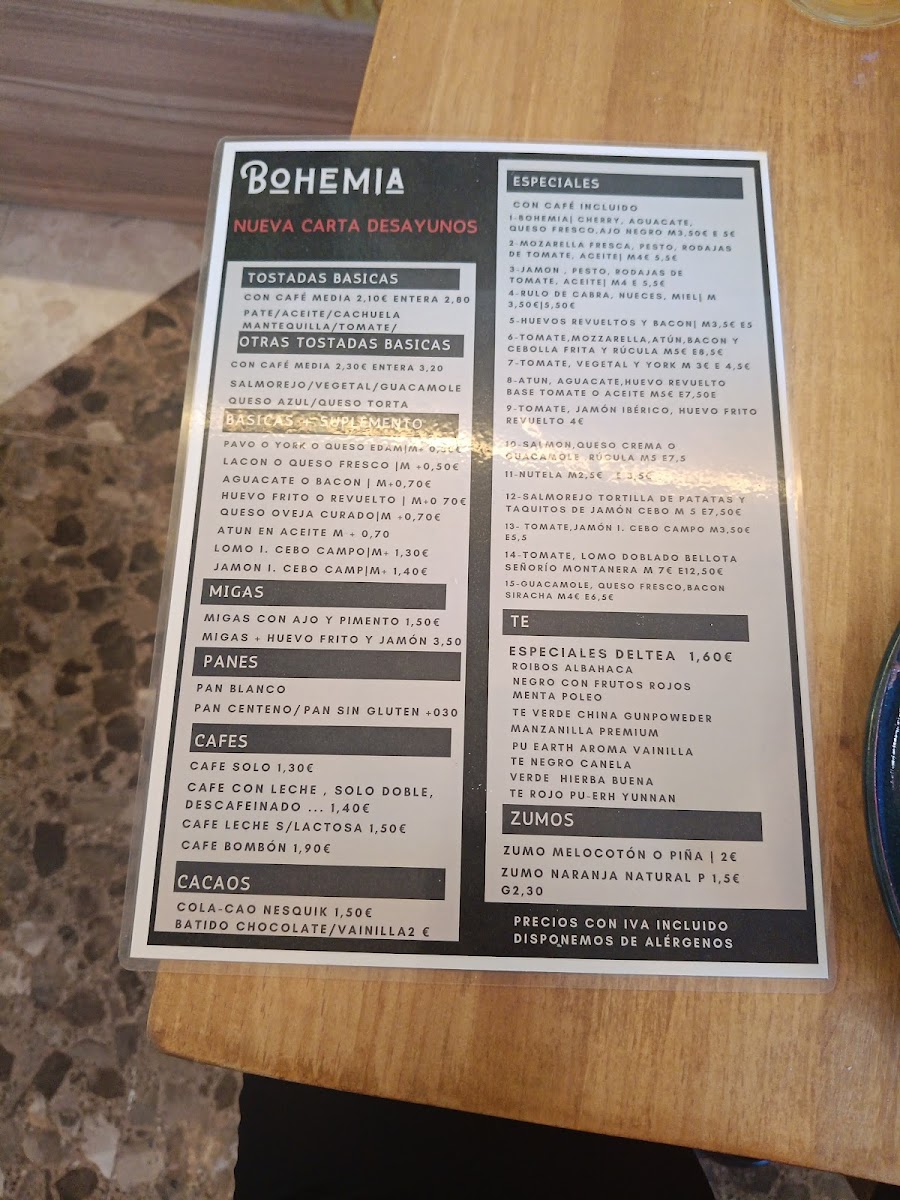 Menu Bohemia Restaurante.-3