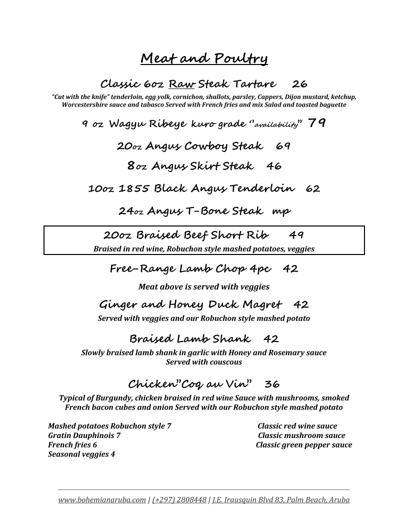 Menu Bohemian Bar & Restaurant-3