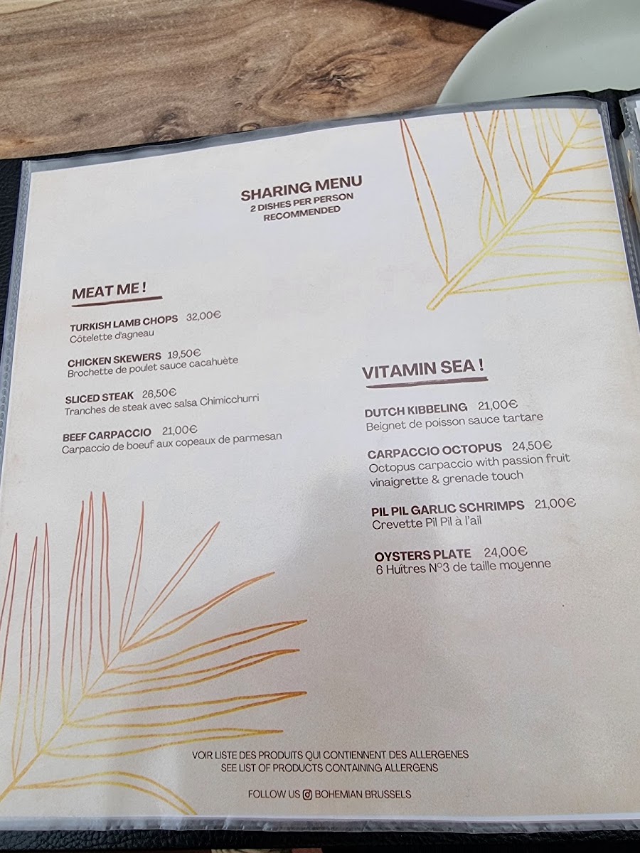 Menu Bohemian-1