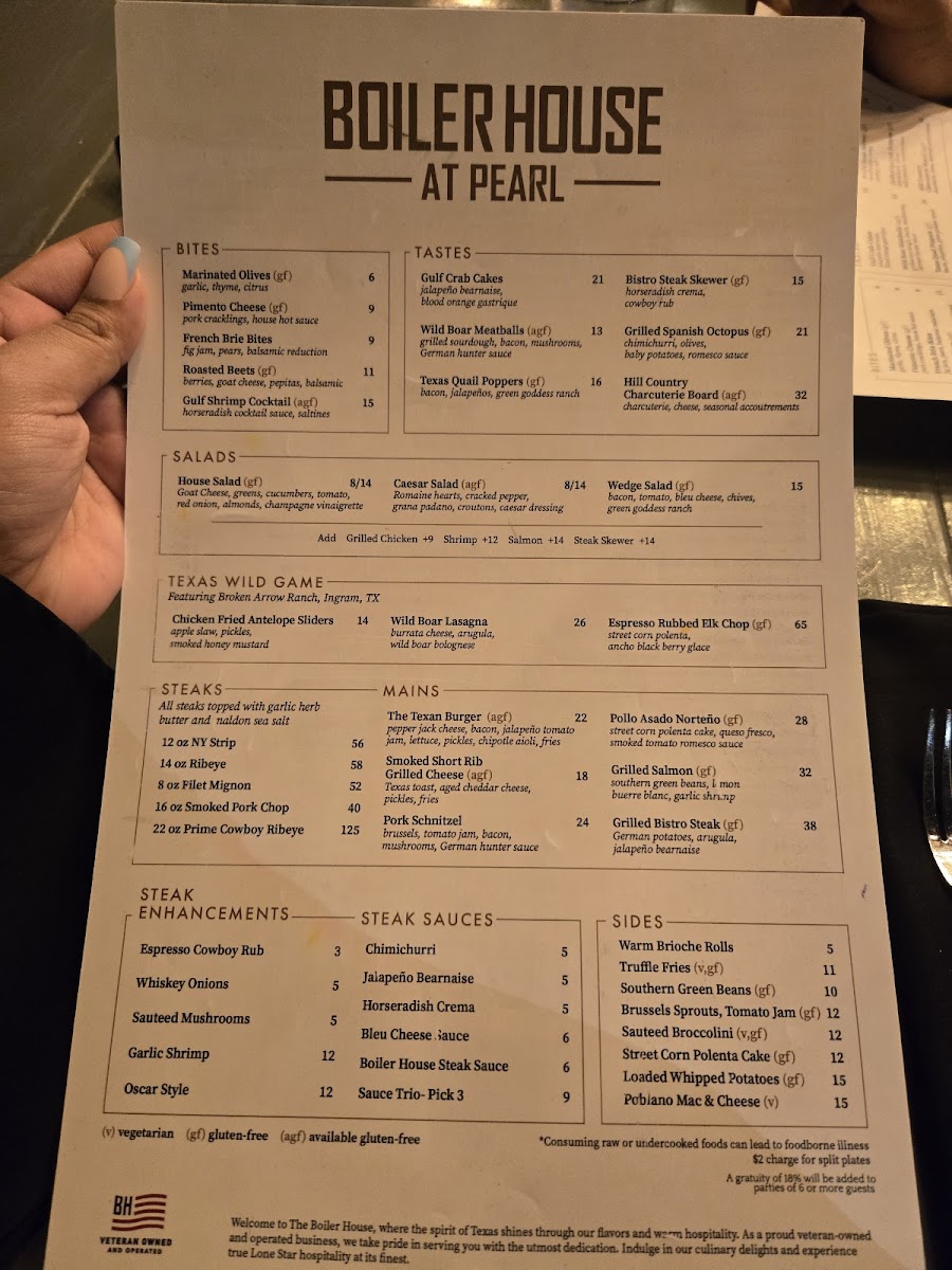 Menu Boiler House At Pearl-1
