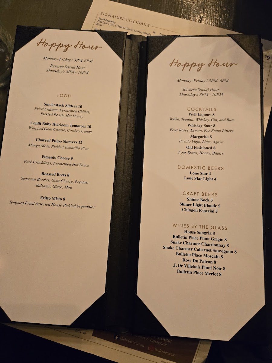 Menu Boiler House At Pearl-2