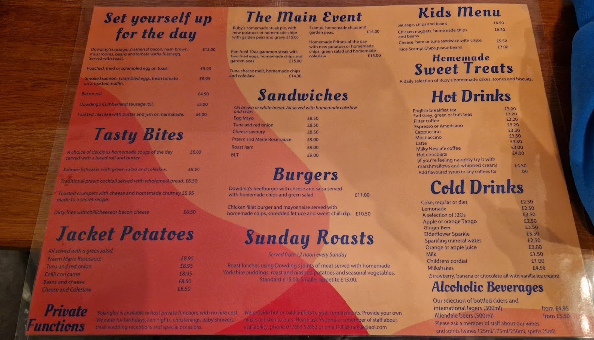 Menu Bojangles Bistro-1