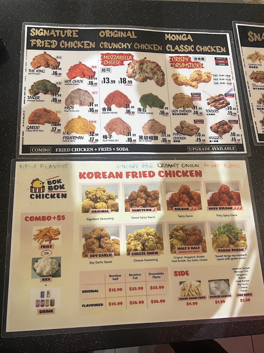 Menu Bok Bok Chicken X Monga Fried Chicken-1