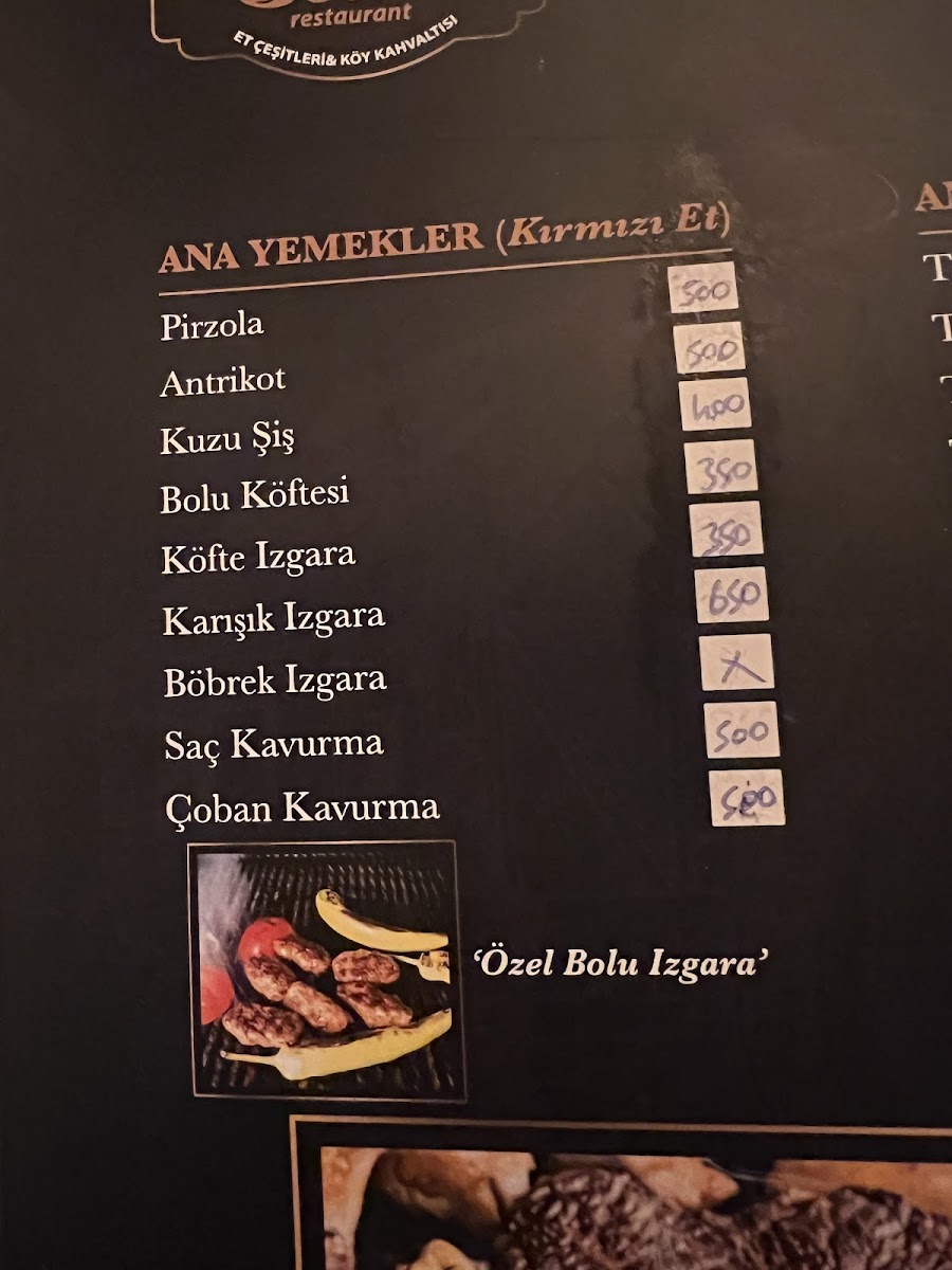 Menu Bolu 1 Restaurant-1