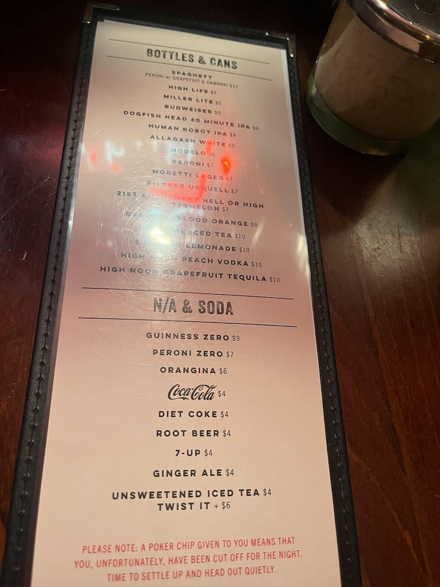 Menu Bomb Bomb Bar-5