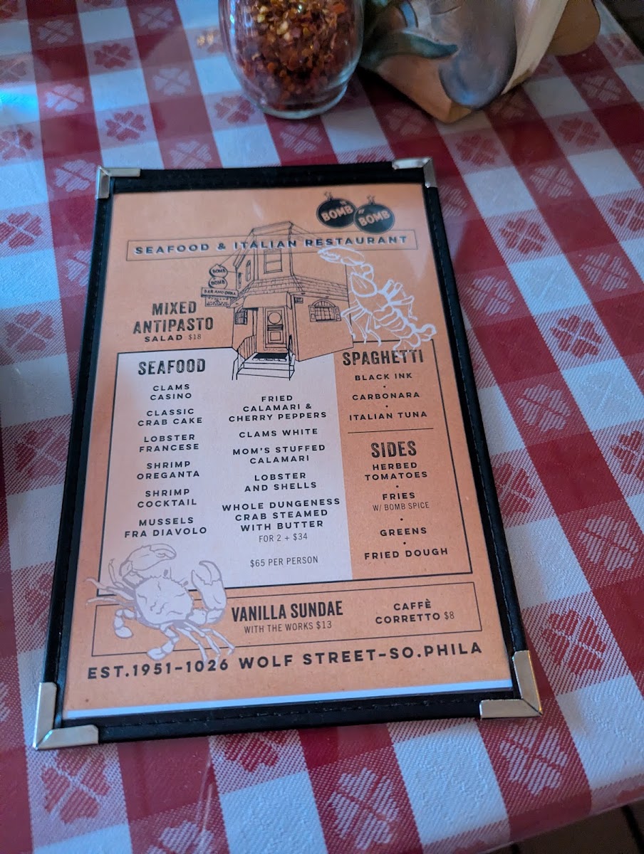 Menu Bomb Bomb Bar-6