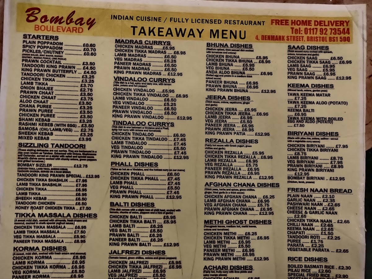 Menu Bombay Boulevard-2