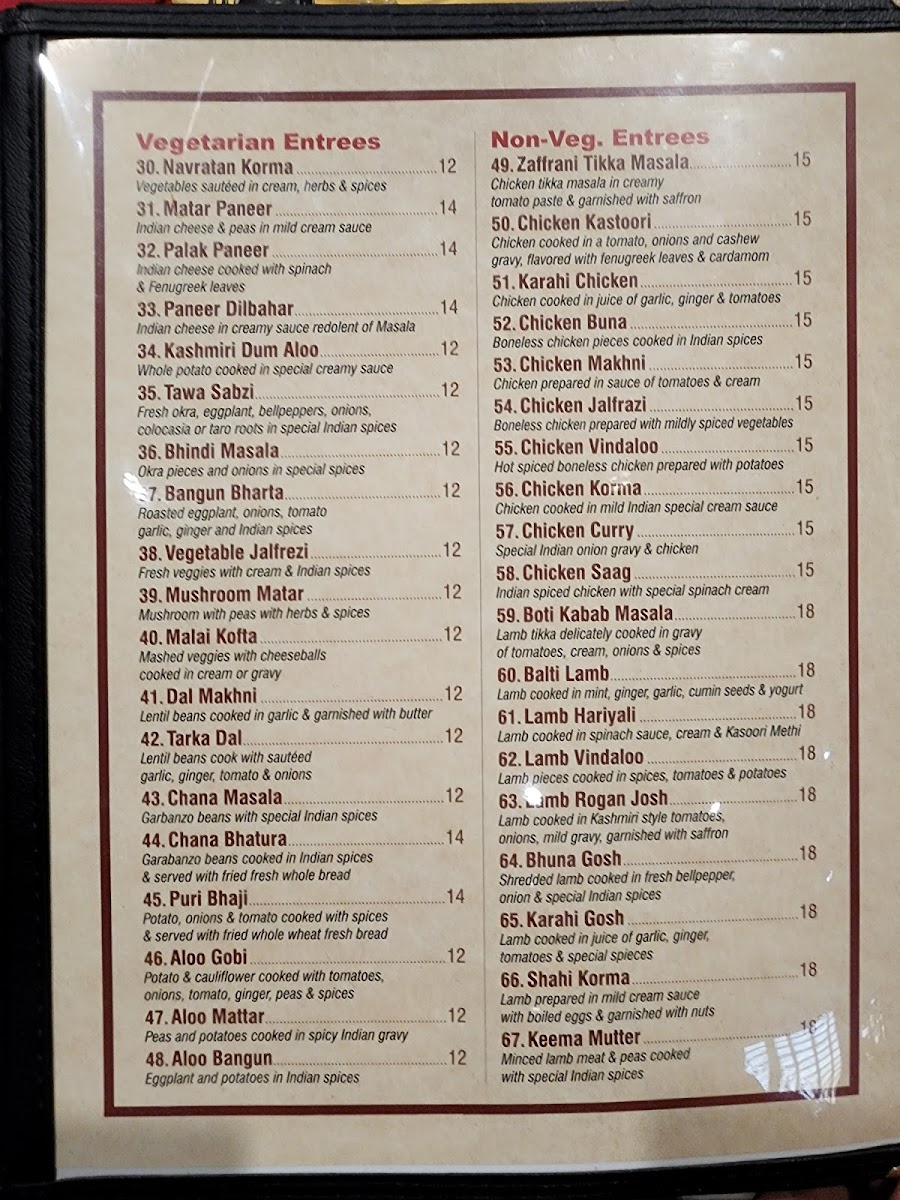 Menu Bombay Grill Bar And Banquet-5