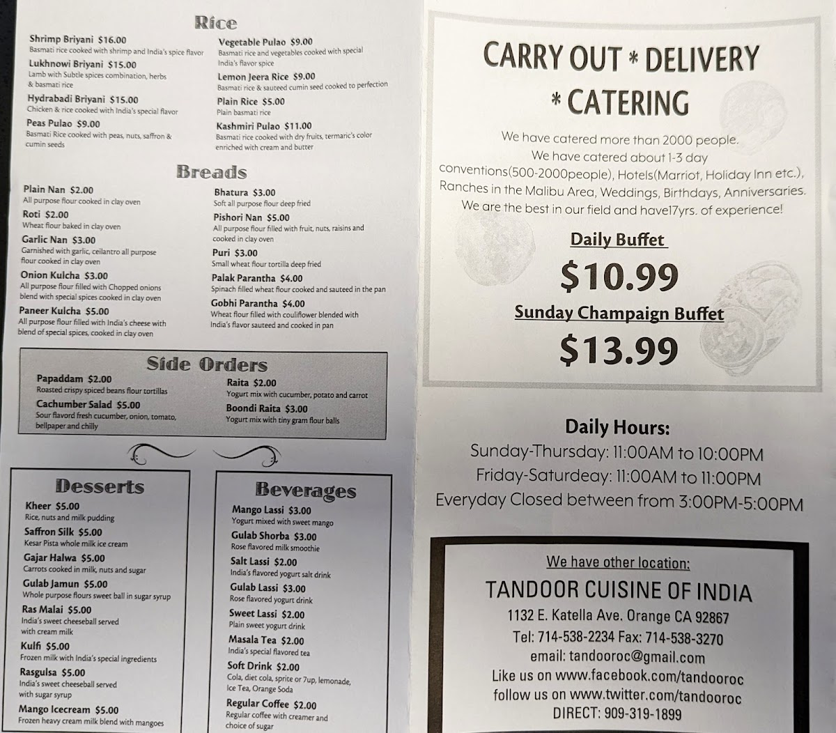 Menu Bombay Grill Bar And Banquet-7