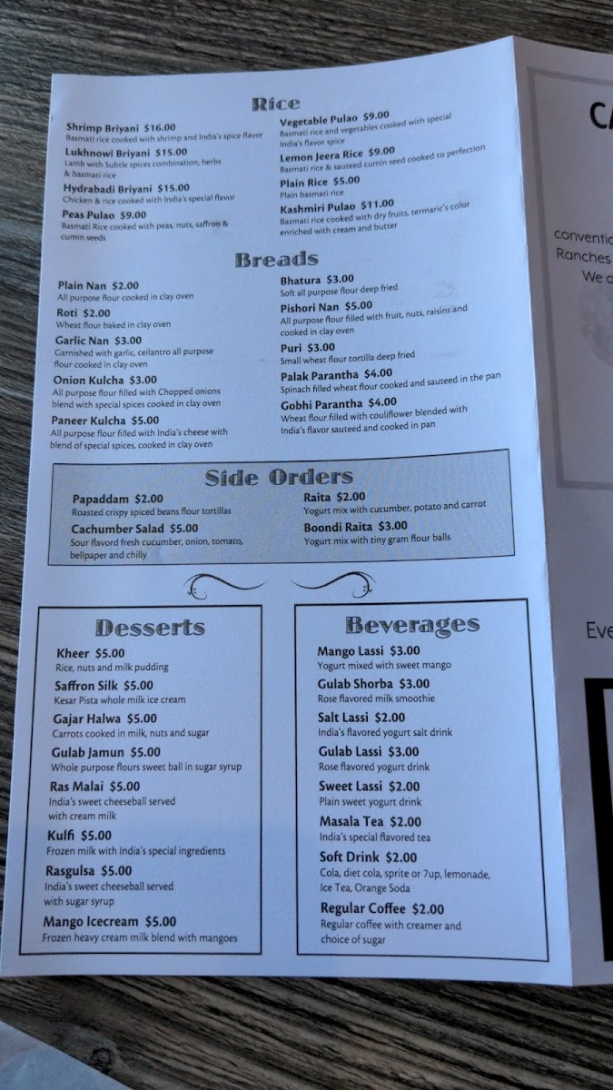 Menu Bombay Grill Bar And Banquet-9