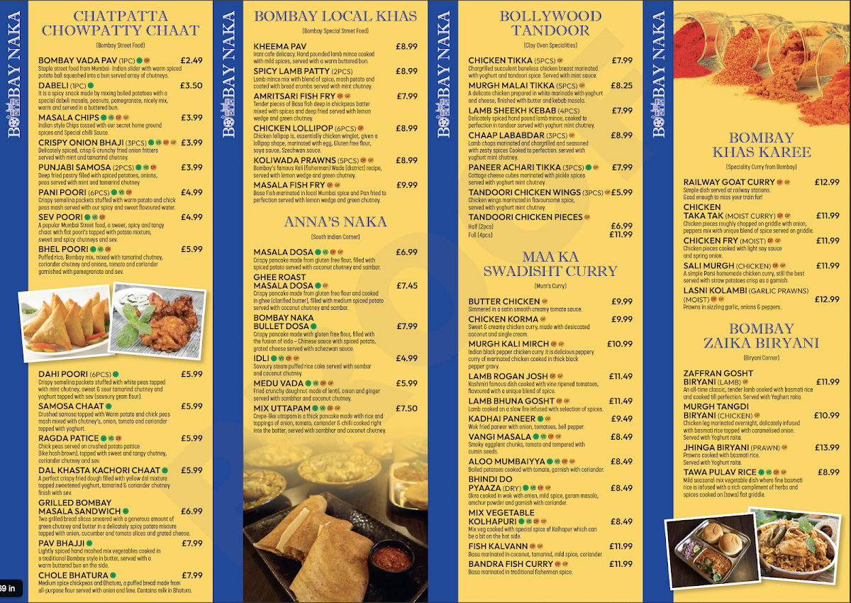 Menu Bombay Nnakka - Best Indian Restaurant-2