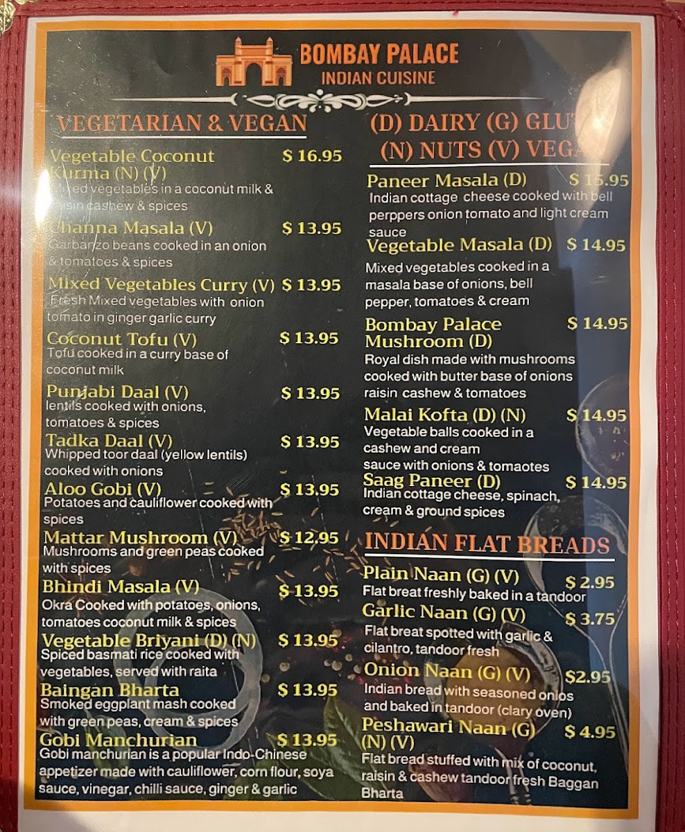 Menu Bombay Palace-1