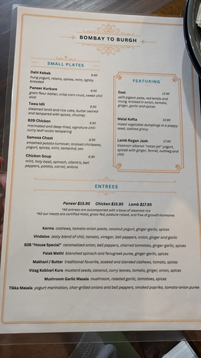 Menu Bombay To Burgh-10
