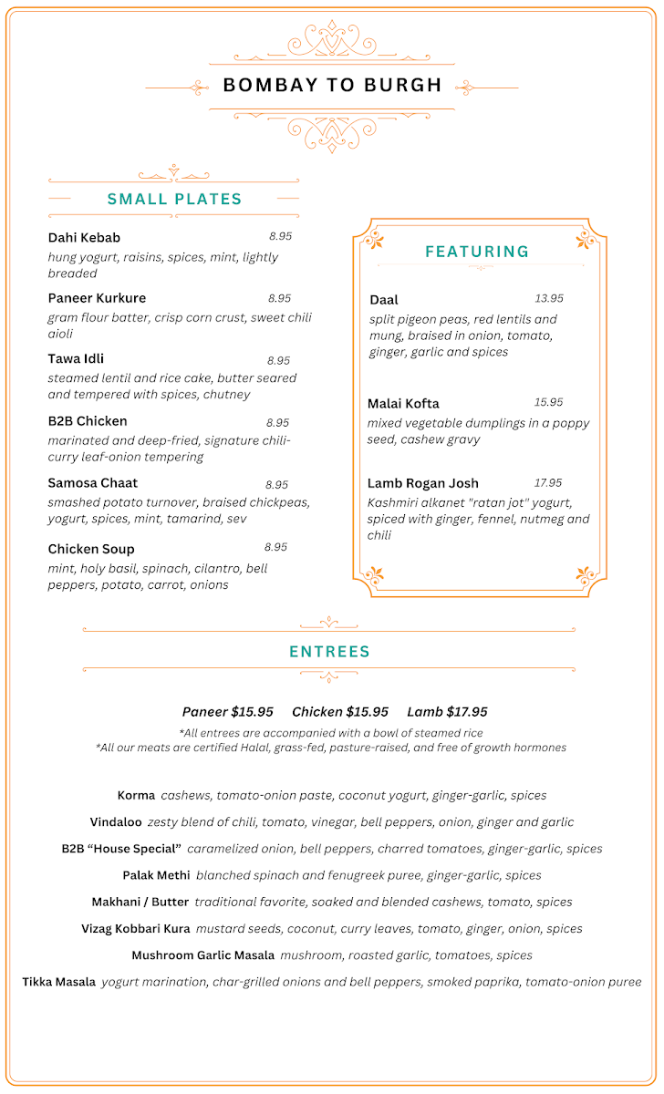 Menu Bombay To Burgh-2