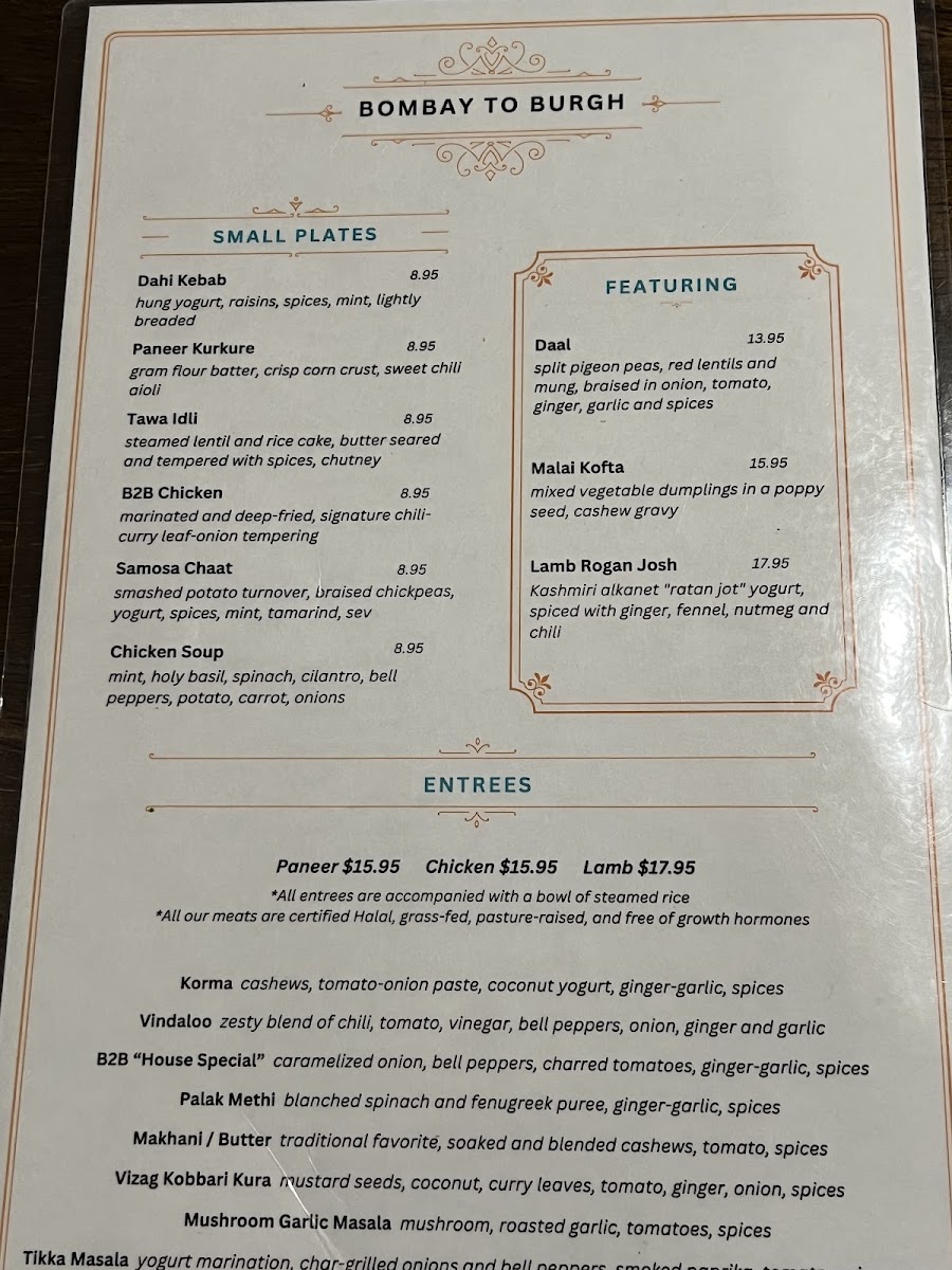Menu Bombay To Burgh-8