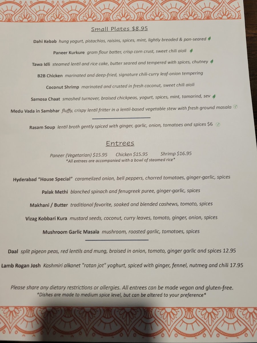 Menu Bombay To Burgh-9