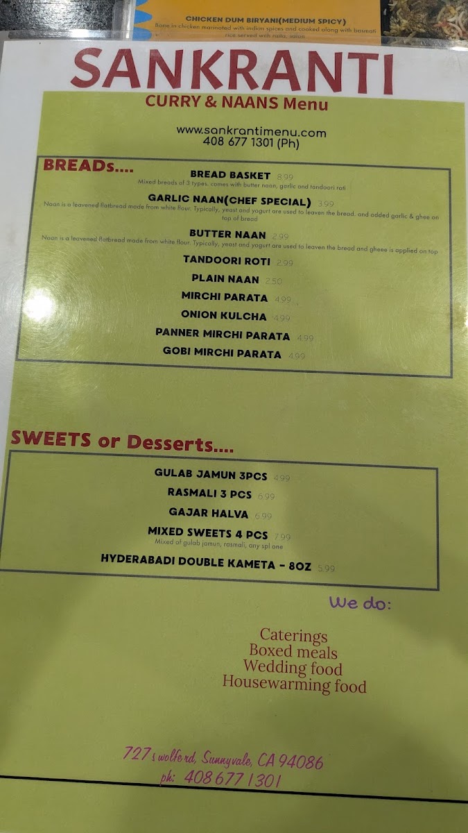 Menu Bombay To Goa-10