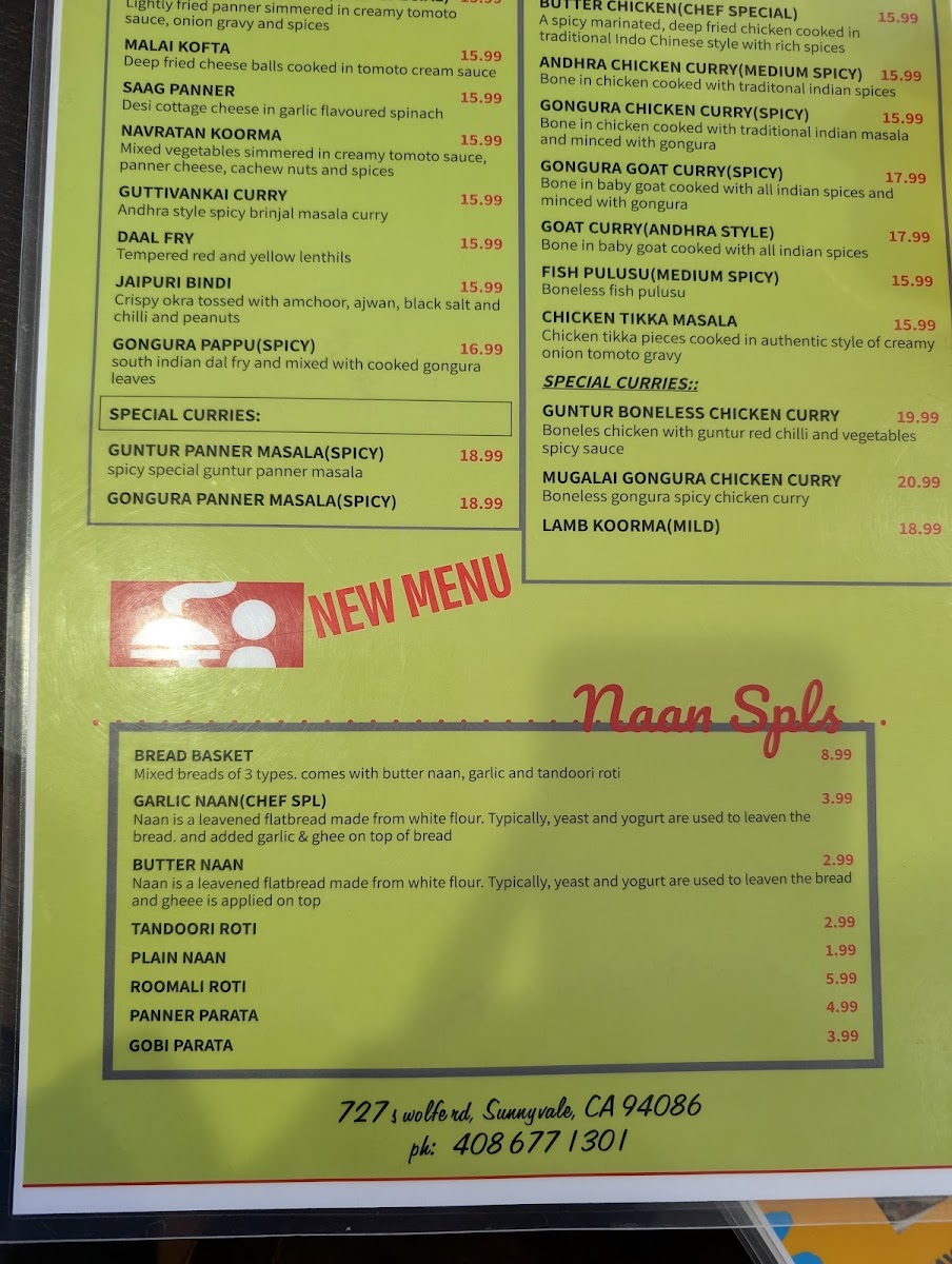 Menu Bombay To Goa-3