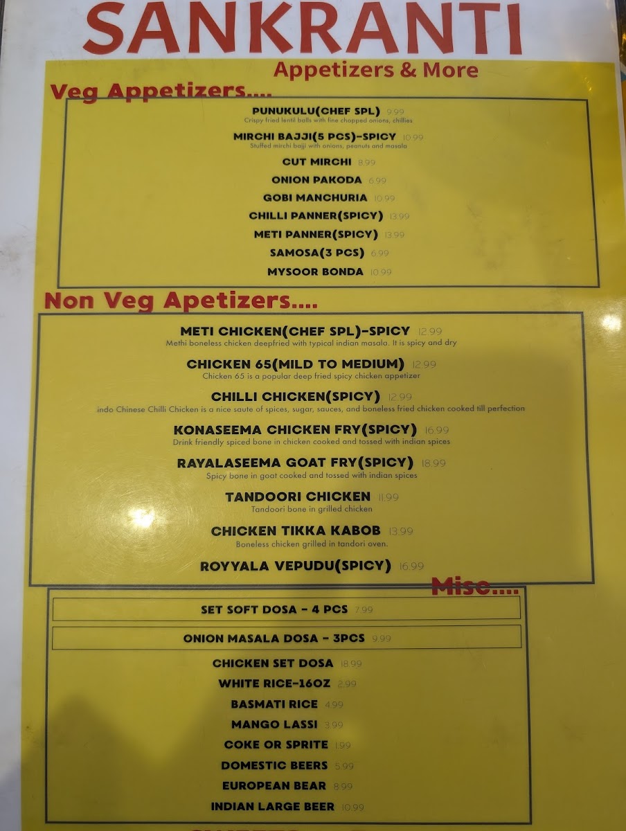 Menu Bombay To Goa-6