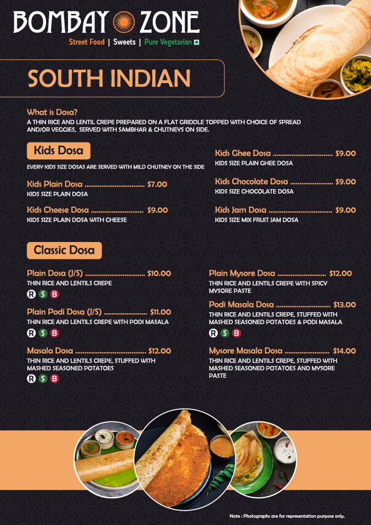 Menu Bombay Zone Street Food And Sweets Whitby (Pure Vegetarian)-10