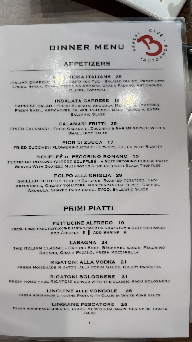 Menu Bomboloni Bakery Café Ristorante-10
