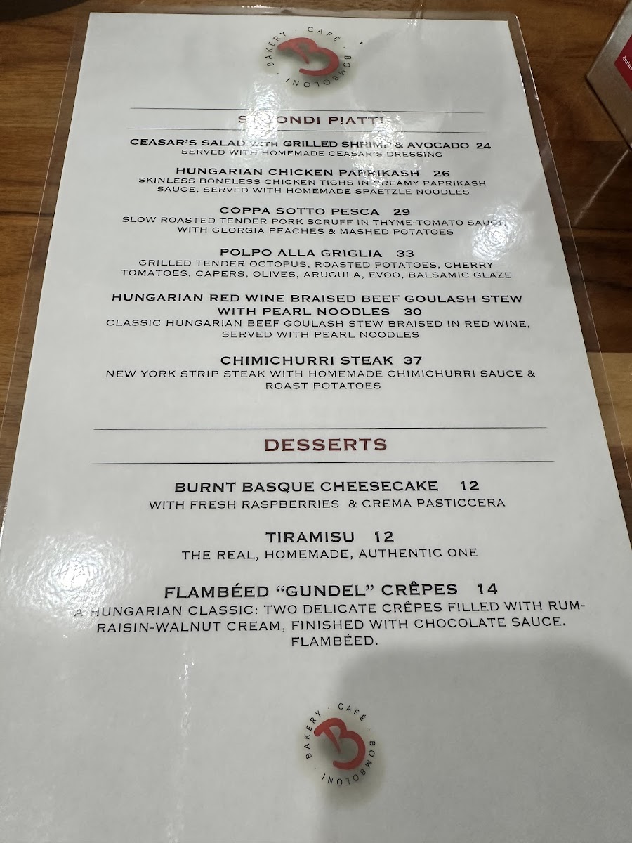 Menu Bomboloni Bakery Café Ristorante-6
