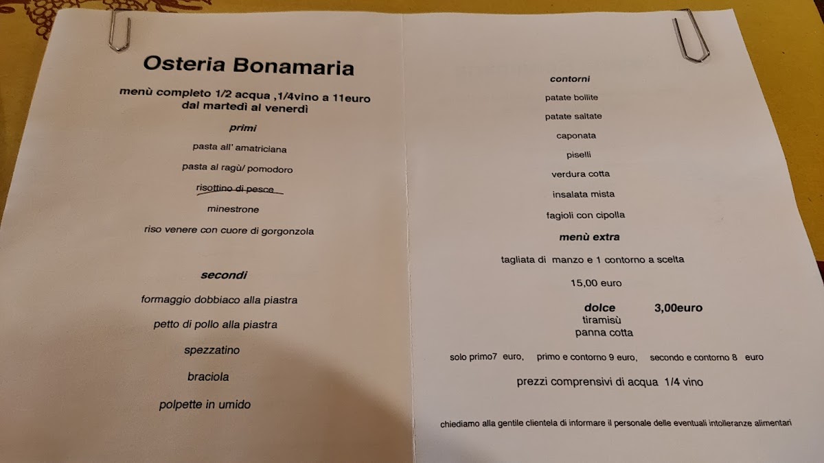 Menu Bonamaria Osteria E Ristorante-6
