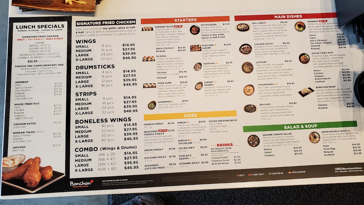 Menu Bonchon - Fairfax-2