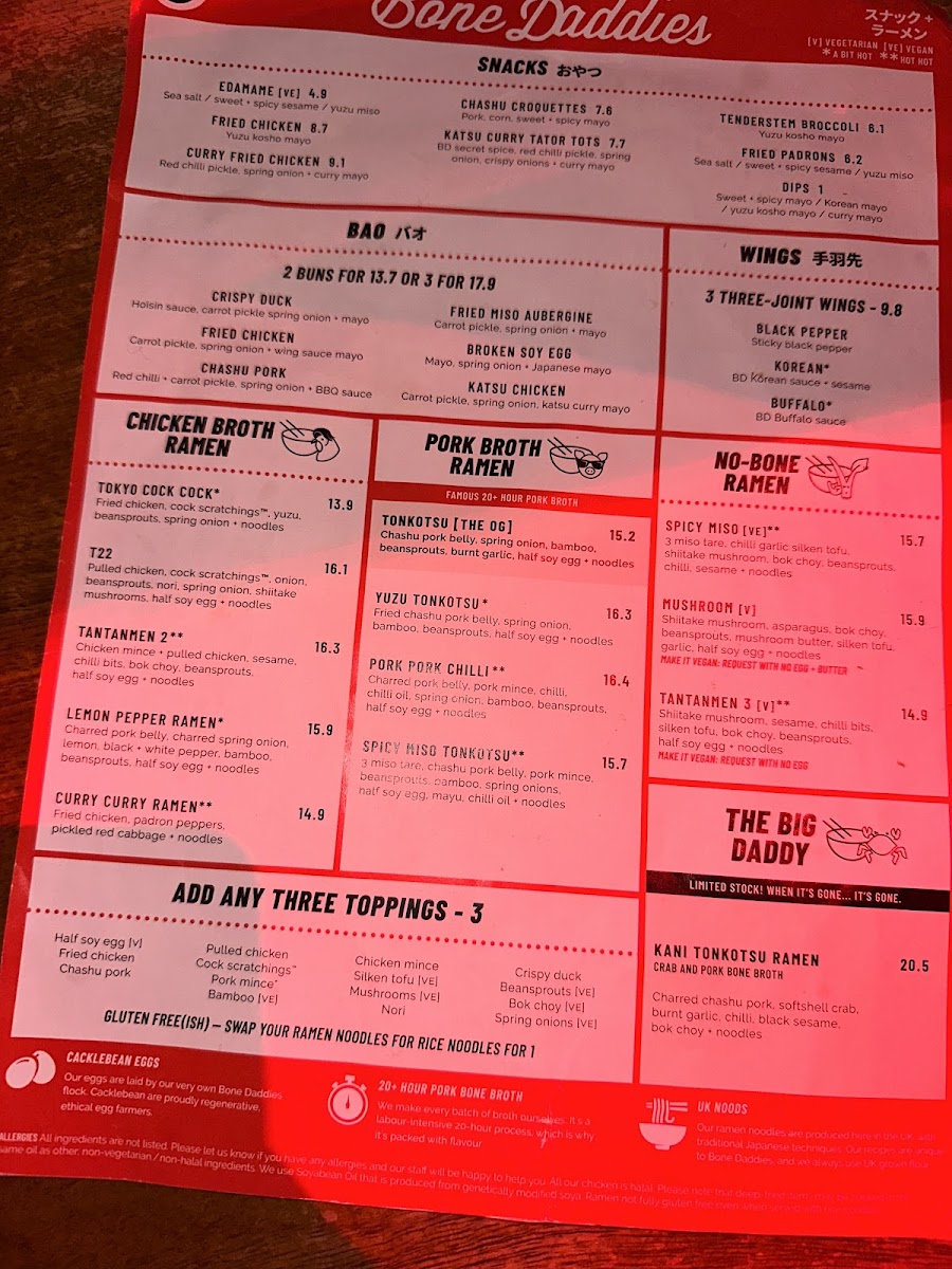 Menu Bone Daddies Soho-8