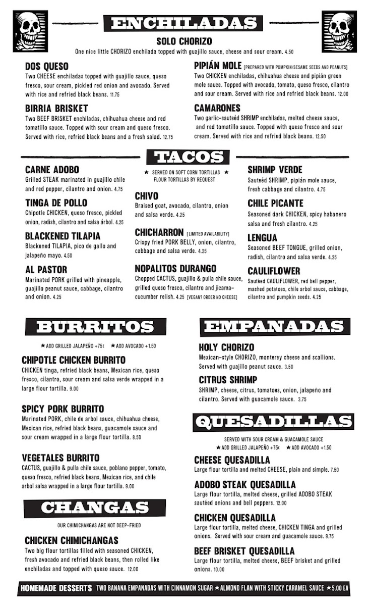 Menu Bone Garden Cantina-9
