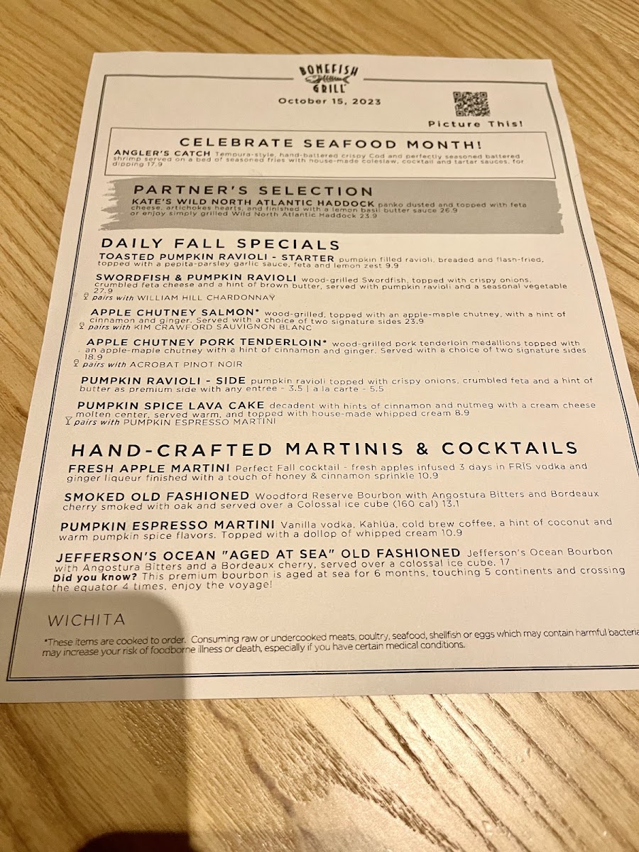Menu Bonefish Grill-1