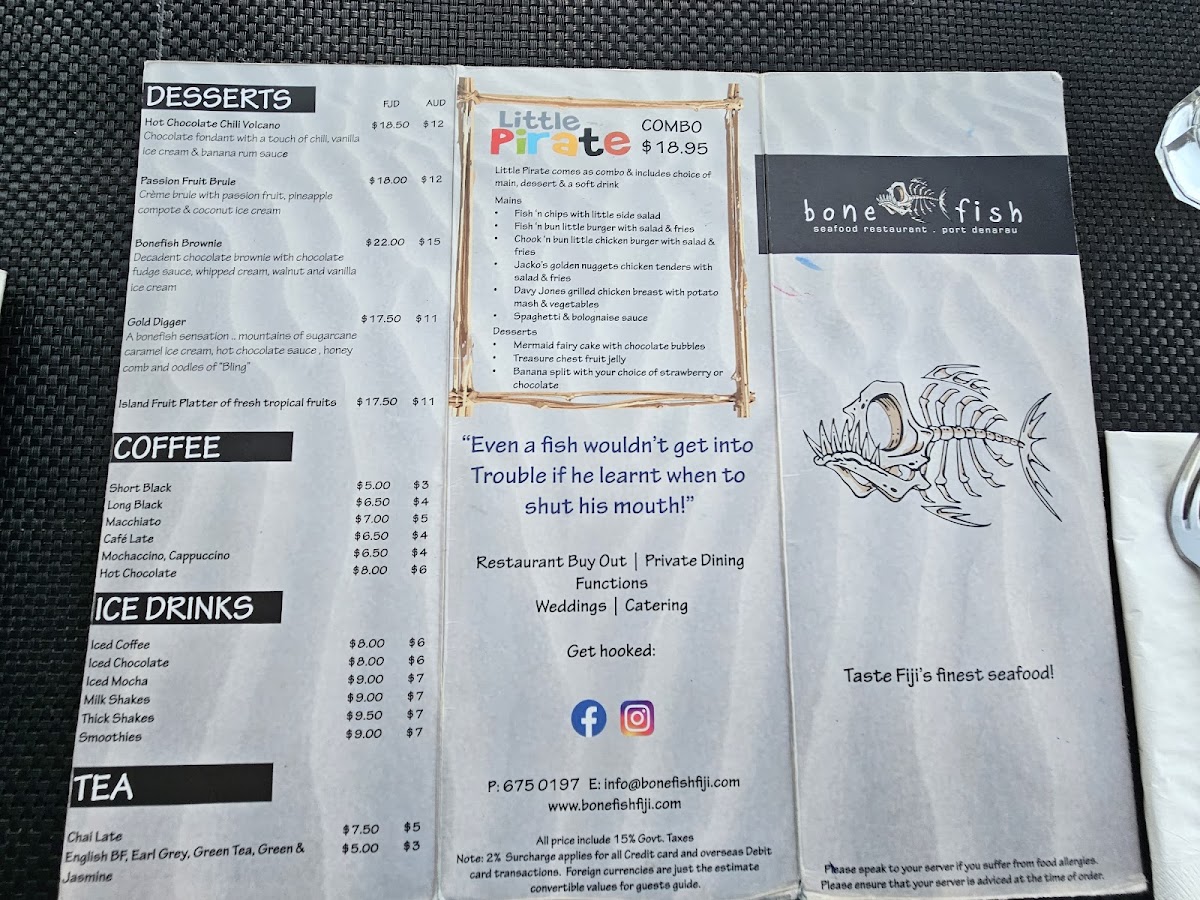 Menu Bonefish Seafood Restaurant-10