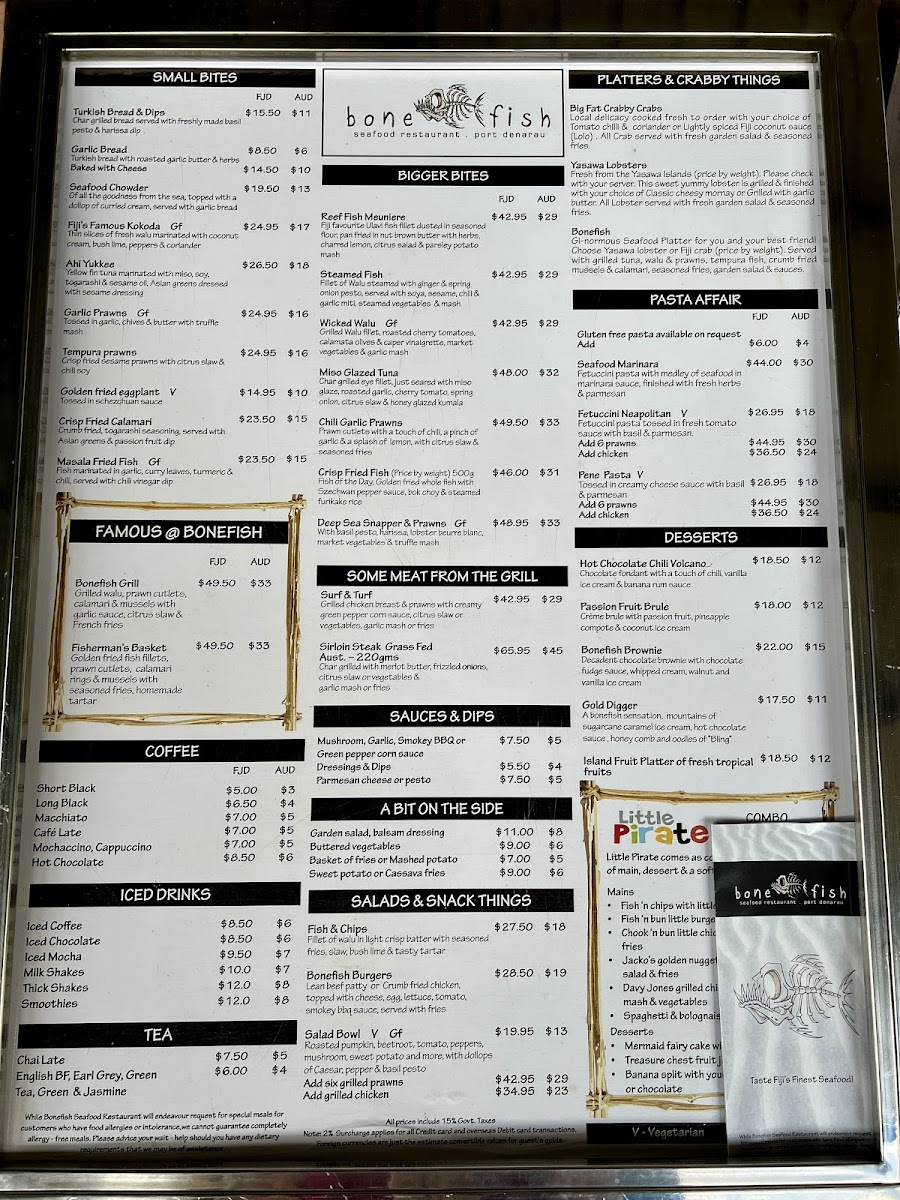 Menu Bonefish Seafood Restaurant-2