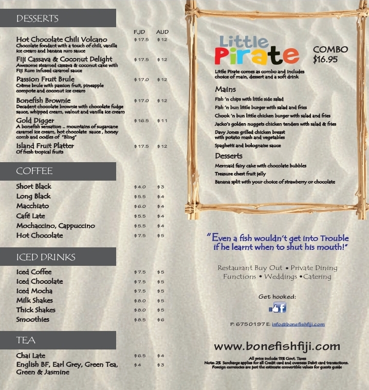 Menu Bonefish Seafood Restaurant-5