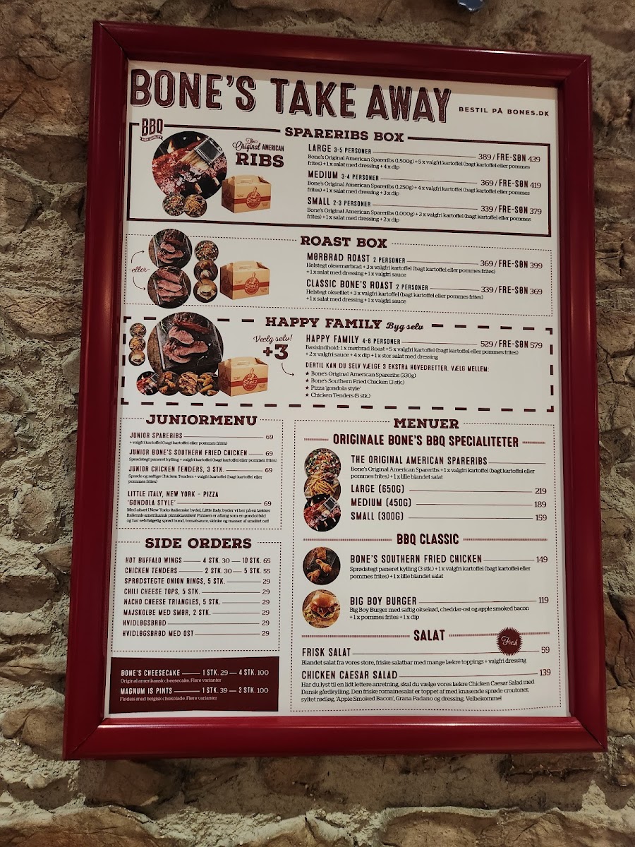 Menu Bone's Sønderborg-3
