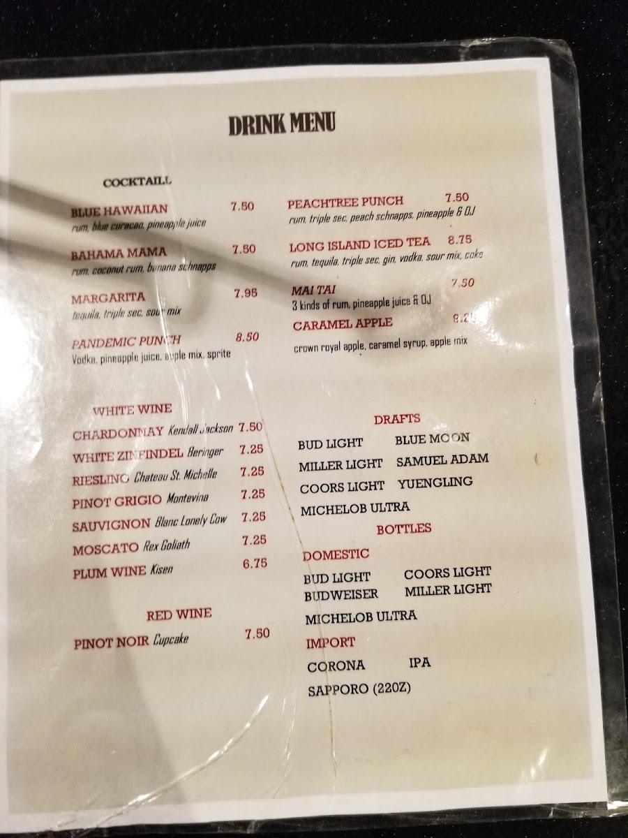 Menu Bonfire Mongolian Grill-1