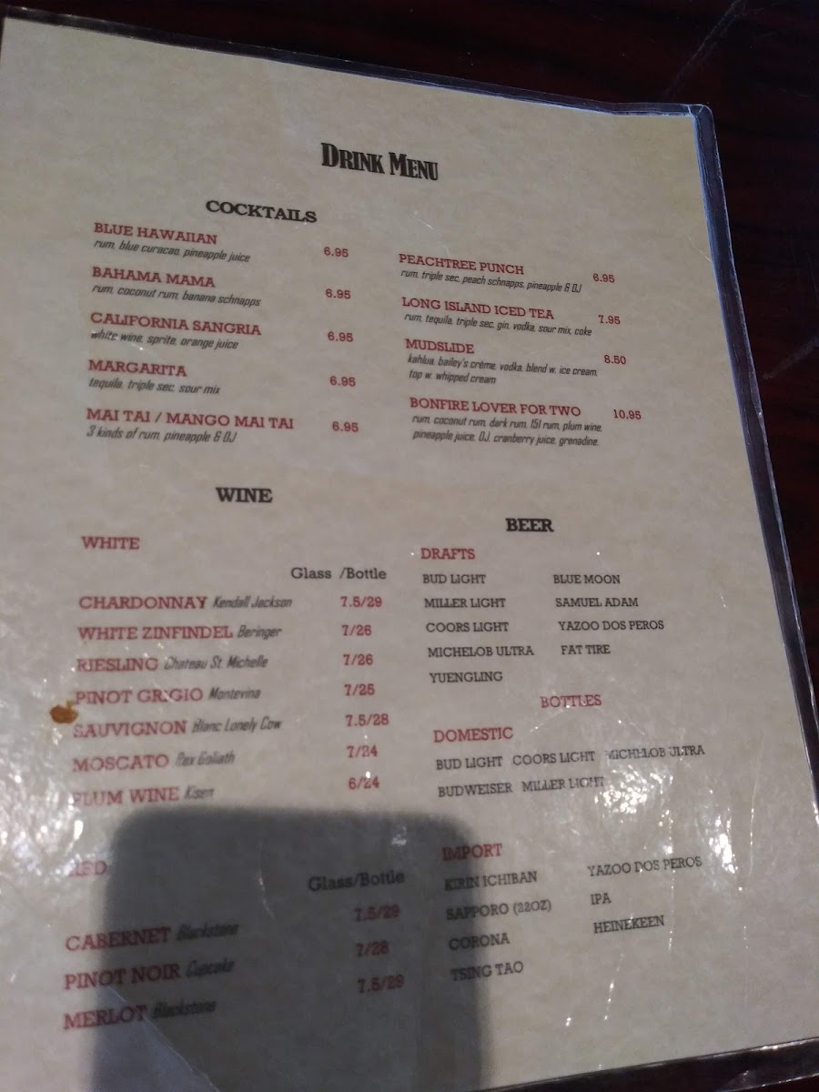 Menu Bonfire Mongolian Grill-2