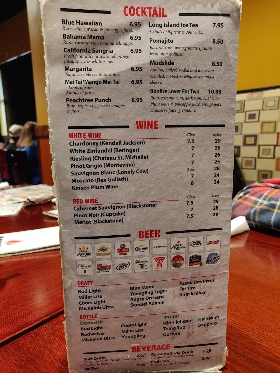 Menu Bonfire Mongolian Grill-6