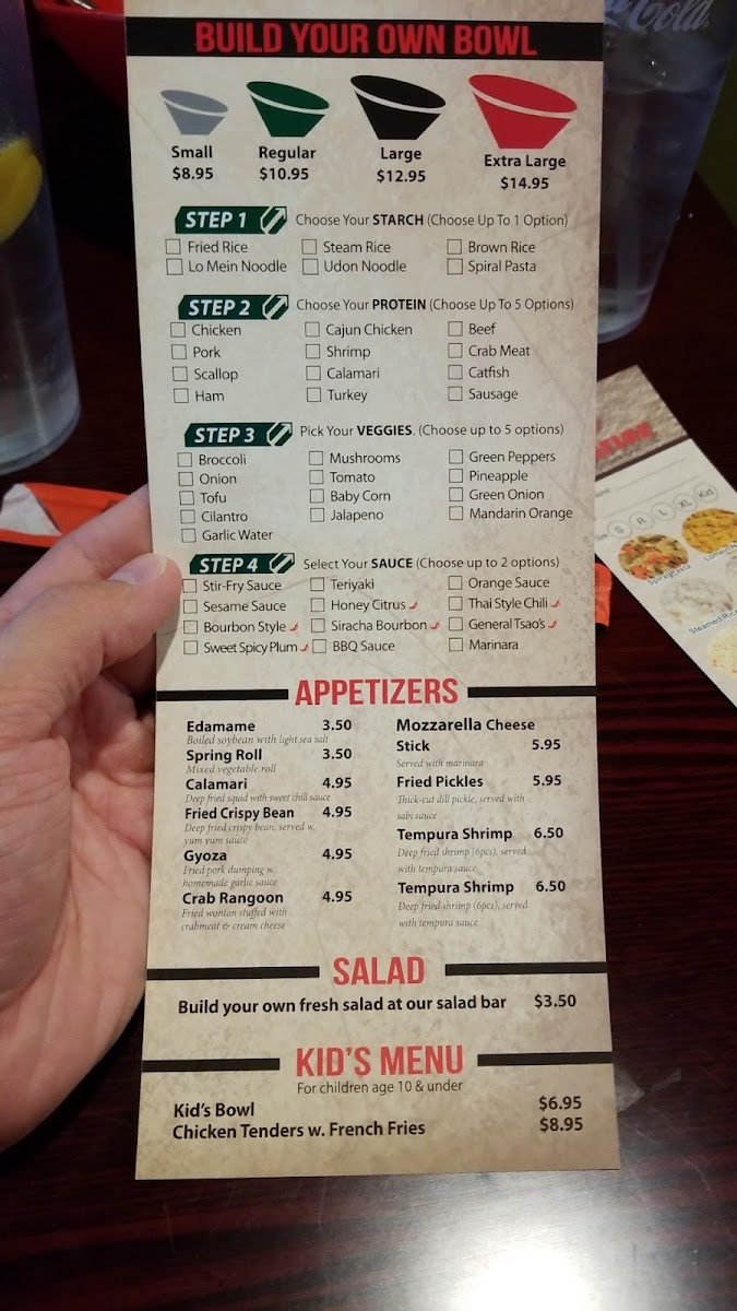 Menu Bonfire Mongolian Grill-9