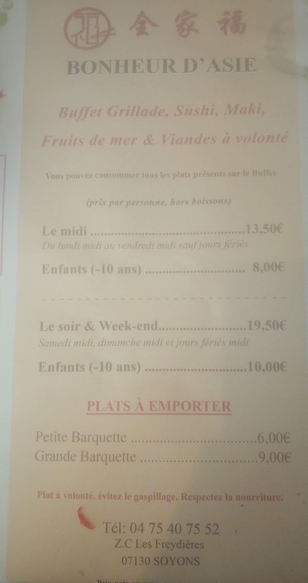 Menu Bonheur D'asie-6