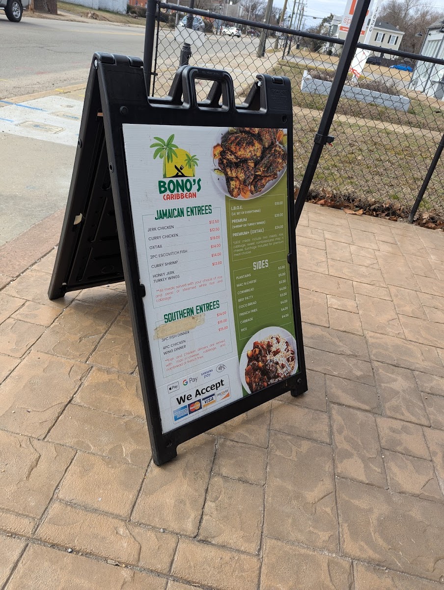 Menu Bono's Caribbean-1