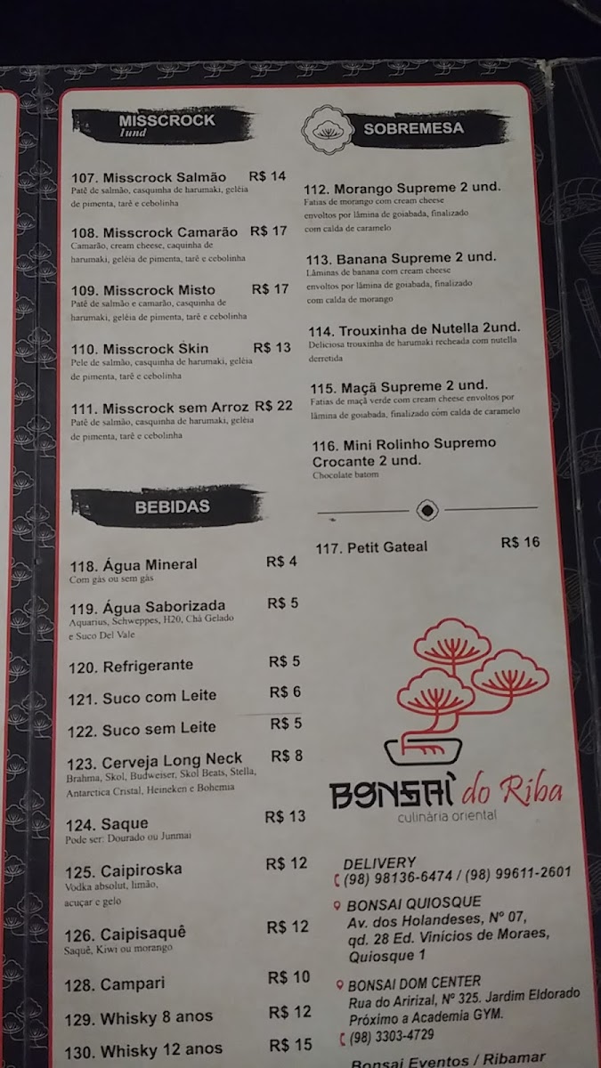 Menu Bonsai Do Riba-9