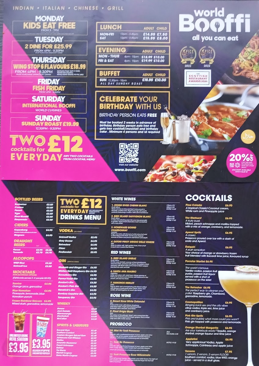 Menu Booffi World Buffet-1