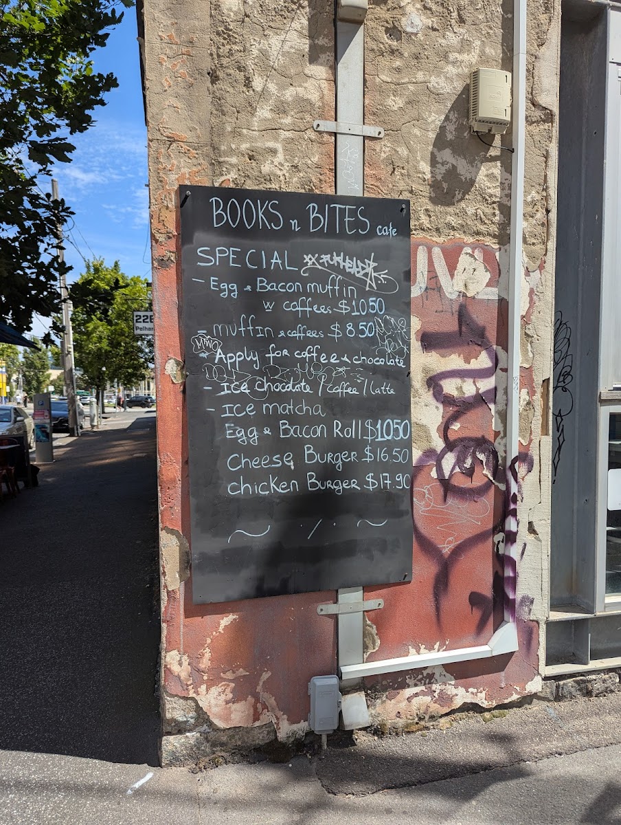 Menu Books N Bites Cafe-5