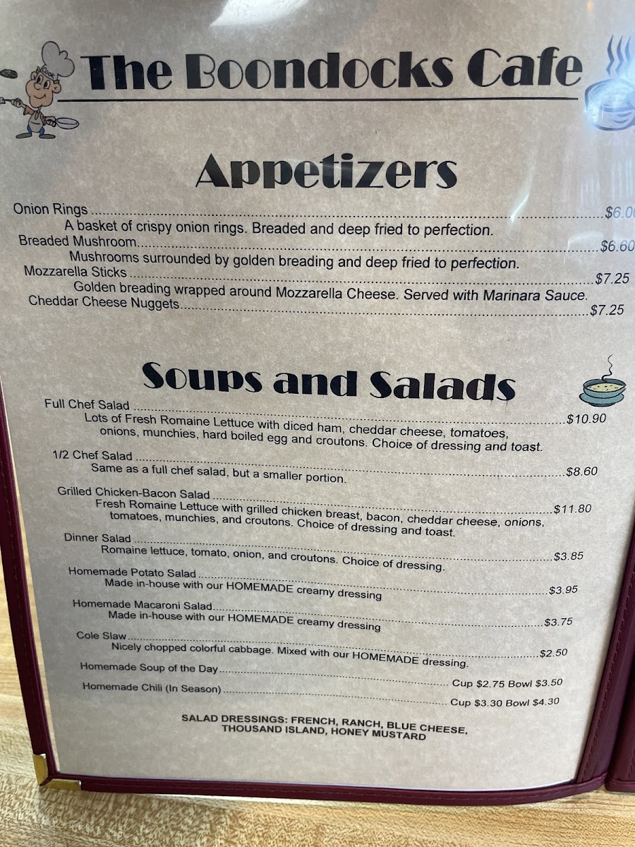 Menu Boondocks Cafe-2