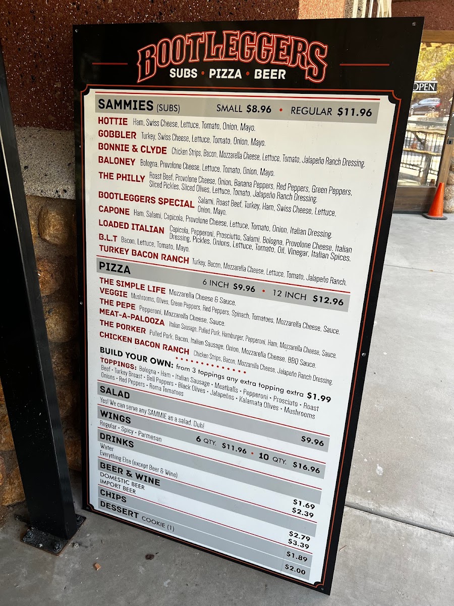 Menu Bootleggers-4